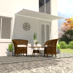 Copertină retractabilă, crem, 350 x 150 cm