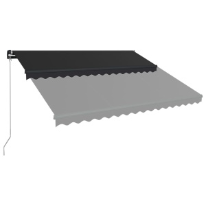 Copertină retractabilă manual, antracit, 450 x 300 cm - Img 3