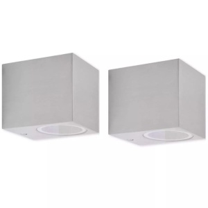 Corpuri de iluminat tip cub pentru perete exterior, 2 buc. - Img 2