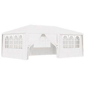Cort de petrecere profesional cu pereți alb 4 x 6 m 90 g/m²