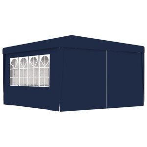 Cort de petrecere profesional cu pereți albastru 4x4 m 90 g/m² - Img 5