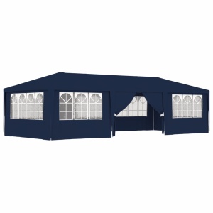 Cort de petrecere profesional cu pereți albastru 4x9 m 90 g/m² - Img 8