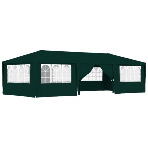 Cort de petrecere profesional pereți laterali verde 4x9m 90g/m² - Img 8
