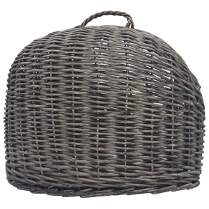 Coș de transport pisici, gri, 45 x 35 x 35 cm, răchită naturală - Img 5