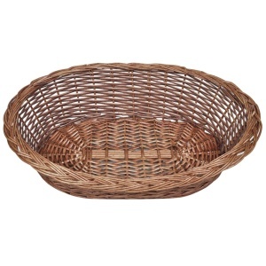 Coș pentru câini/animale de companie din salcie naturală 70 cm - Img 3