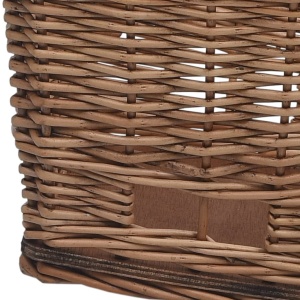 Coș portbagaj bicicletă cu capac 55x31x36 cm, răchită naturală - Img 10