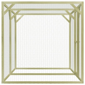 Coteț de găini, 1,5 x 3 x 1,5 m, lemn de pin tratat - Img 3