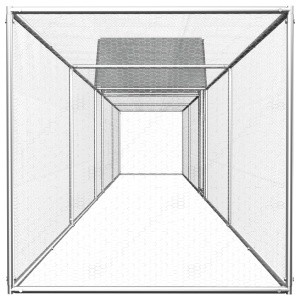 Coteț de găini, 9x1x1,5 m, oțel galvanizat - Img 3