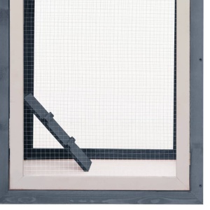 Coteț de găini, gri, 170 x 81 x 110 cm, lemn masiv pin &amp; brad - Img 6