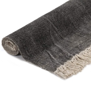 Covor Kilim, antracit, 160 x 230 cm, bumbac - Img 2