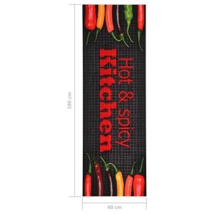 Covoraș de bucătărie lavabil, model Hot & Spicy, 60 x 180 cm - Img 5
