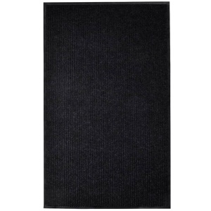 Covoraș de ușă, negru, 117 x 220 cm, PVC