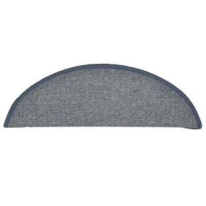 Covorașe pentru trepte scară, 15 buc., gri/albastru, 56x17x3 cm - Img 5