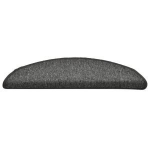 Covorașe pentru trepte scară, 15 buc., gri inchis, 56x17x3 cm - Img 8