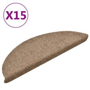 Covorașe scări autoadezive 15 buc. bej 56x17x3 cm stil punch - Img 2