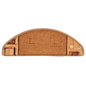Covorașe scări autoadezive, 15 buc., bej, 65x21x4 cm - Img 8