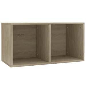 Cutie depozitare vinyl-uri, stejar Sonoma, 71 x 34 x 36 cm, PAL - Img 2