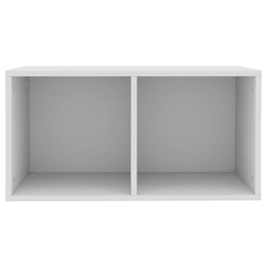 Cutie pentru depozitare vinyl-uri, alb, 71 x 34 x 36 cm, PAL - Img 4