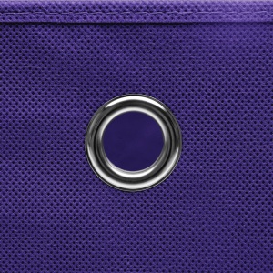 Cutii depozitare, 4 buc., violet, 32x32x32 cm, textil - Img 2