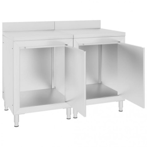 Dulap blat de lucru comercial, 120x60x96 cm, oțel inoxidabil - Img 2
