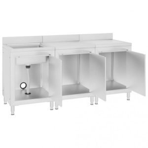 Dulap comercial pentru chiuvetă 180x60x96 cm, oțel inoxidabi - Img 4