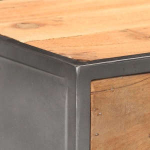 Dulap cu sertare, 45 x 30 x 100 cm, lemn masiv reciclat - Img 2