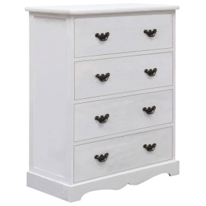 Dulap cu sertare, alb, 60 x 30 x 75 cm, lemn