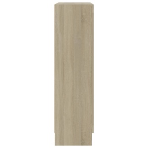 Dulap cu vitrină, stejar Sonoma, 82,5 x 30,5 x 115 cm, PAL - Img 6