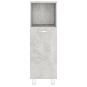 Dulap de baie, gri beton, 30 x 30 x 95 cm, PAL - Img 6