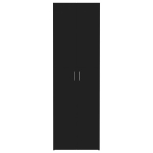 Dulap de birou, negru, 60x32x190 cm, PAL - Img 5