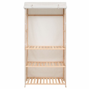 Dulap de haine cu 3 rafturi, 79 x 40 x 170 cm - Img 3