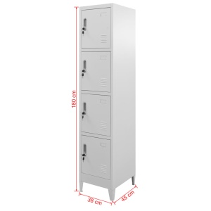 Dulap vestiar cu 4 compartimente 38x45x180 cm - Img 6