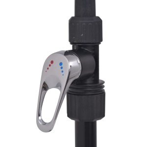 Duș alimentat cu energie solară, 20 L, aluminiu și HDPE - Img 6