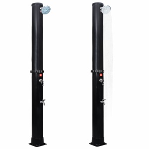 Duș solar de exterior cu cap de duș și robinet, 40 L - Img 3