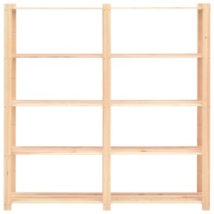 Etajere cu 5 niveluri 3 buc. 170x38x170cm lemn masiv pin 500 kg - Img 4