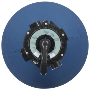 Filtru cu nisip pentru piscină supapă 6 poziții albastru 560 mm - Img 3