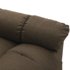 Fotoliu de masaj rabatabil, maro, material textil - Img 6