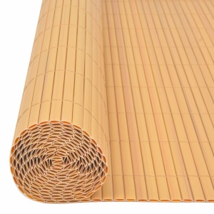 Gard de grădină cu două fețe, galben, 90 x 500 cm, PVC - Img 5