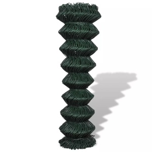 Gard de legătură din plasă, verde, 1,5 x 15 m, oțel galvanizat - Img 3