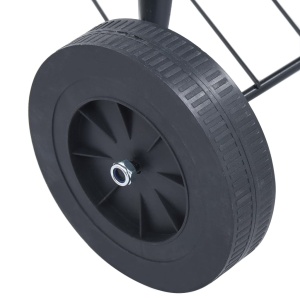 Grătar pe cărbuni tip ceainic XXL portabil cu roți, 44 cm - Img 7