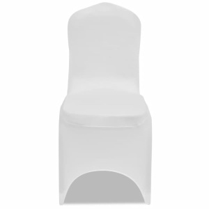 Husă pentru Scaun Elasticizată Albă, 50 buc - Img 2