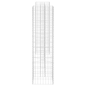 Jardinieră gabion in formă de H, sârmă oțel, 260 x 40 x 150 cm - Img 4