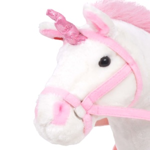 Jucărie Unicorn din pluș Alb și Roz XXL - Img 3