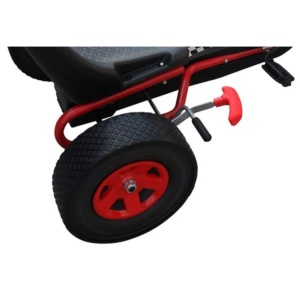Kart copii cu pedale și scaun reglabil Roșu - Img 5