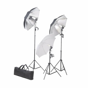 Kit studio foto cu set de lumini și fundal - Img 4