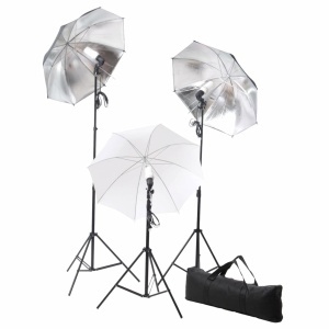 Kit studio foto cu set de lumini și fundal - Img 8