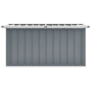 Ladă de depozitare pentru grădină, gri, 129 x 67 x 65 cm - Img 4