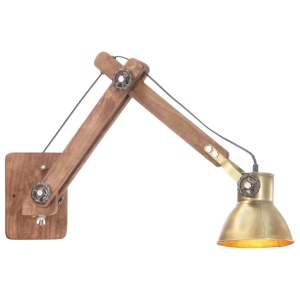 Lampă de perete, stil industrial, alamă, rotund, E27