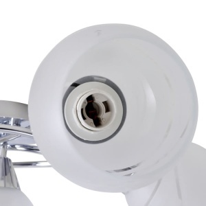 Lampă de plafon cu abajururi de sticlă pentru 5 becuri E14 - Img 4