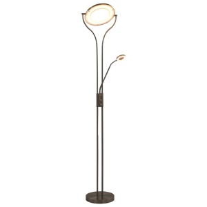 Lampă de podea, argintiu, 180 cm, 18 W, reglabilă